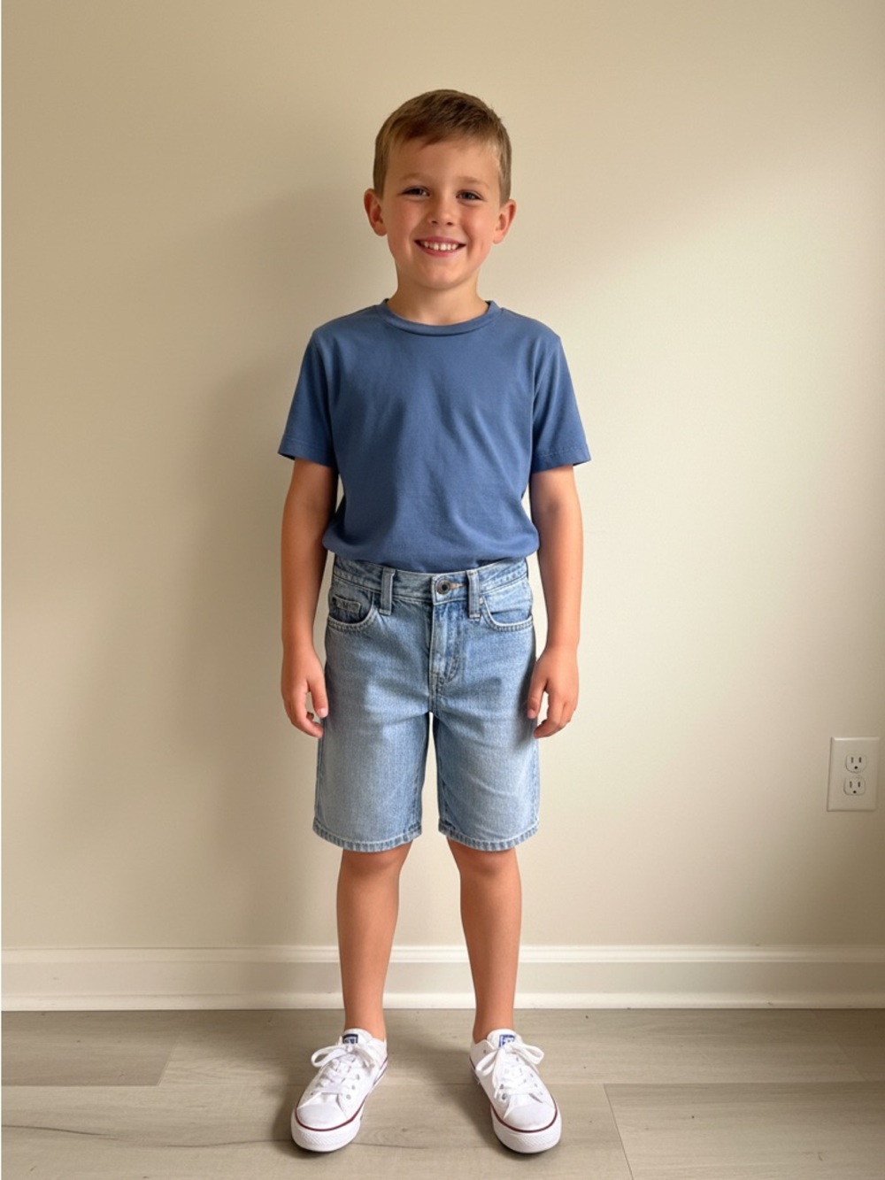 Old Navy Light Blue Boys Denim Shorts 6 Regular